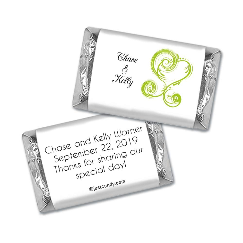 Candy Wedding Favors for Guests 75ct Personalized Miniatures Chocolate (75 Count) Bridal Shower Favors for Guests