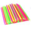 100 Pcs Neon Drinking Straws Smoothie Milkshake Tea Large Plastic Jumbo Party view 2
