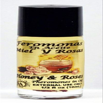 6 PIECES BRYBRADAN HONEY & ROSES/MIEL Y ROSAS PHEROMONE OIL 1/3OZ 10ML ROLL ON BOTTLE