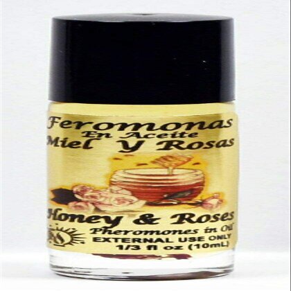 6 PIECES BRYBRADAN HONEY & ROSES/MIEL Y ROSAS PHEROMONE OIL 1/3OZ 10ML ROLL ON BOTTLE