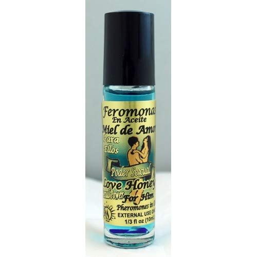 12 PIECES BRYBRADAN LOVE HONEY(HIM)/MIEL DE AMOR ELLOS PHEROMONE OIL 1/3OZ 10ML ROLL ON BOTTLE