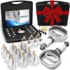 Myofascial Releaser Professional Cupping Therapy Set - 18 Multi-Sized Vacuum Cups with Two Hand Pumps and Detailed Cupping Book - Massage Cupping Set for Massage Therapists view 1