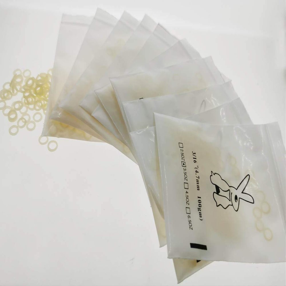 1000 Pcs Amber Elastic Rubber Bands Braces 3.5oz Medium Force 3/16 Inch Dental Orthodontic Latex Bands Dentist Great for Dreadlocks, Braids, Top Knots