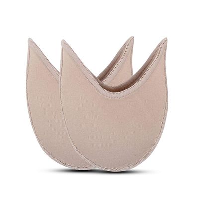 Ballet Pointe Shoe Socks Pad, Knitted Fabric Toe Cap Cover Ballet Slipper Toe Pouches Pad, Relief Forefoot Pain Point Shoes Toes Wrapped Protector Cushion Women Anti-Slip Toes Half Socks (Short)