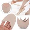 Ballet Pointe Shoe Socks Pad, Knitted Fabric Toe Cap Cover Ballet Slipper Toe Pouches Pad, Relief Forefoot Pain Point Shoes Toes Wrapped Protector Cushion Women Anti-Slip Toes Half Socks (Short) view 4