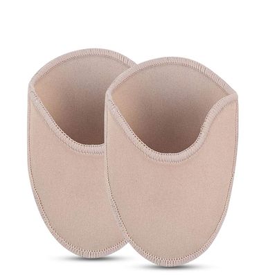 Ballet Pointe Shoe Socks Pad, Knitted Fabric Toe Cap Cover Ballet Slipper Toe Pouches Pad, Relief Forefoot Pain Point Shoes Toes Wrapped Protector Cushion Women Anti-Slip Toes Half Socks (Long)