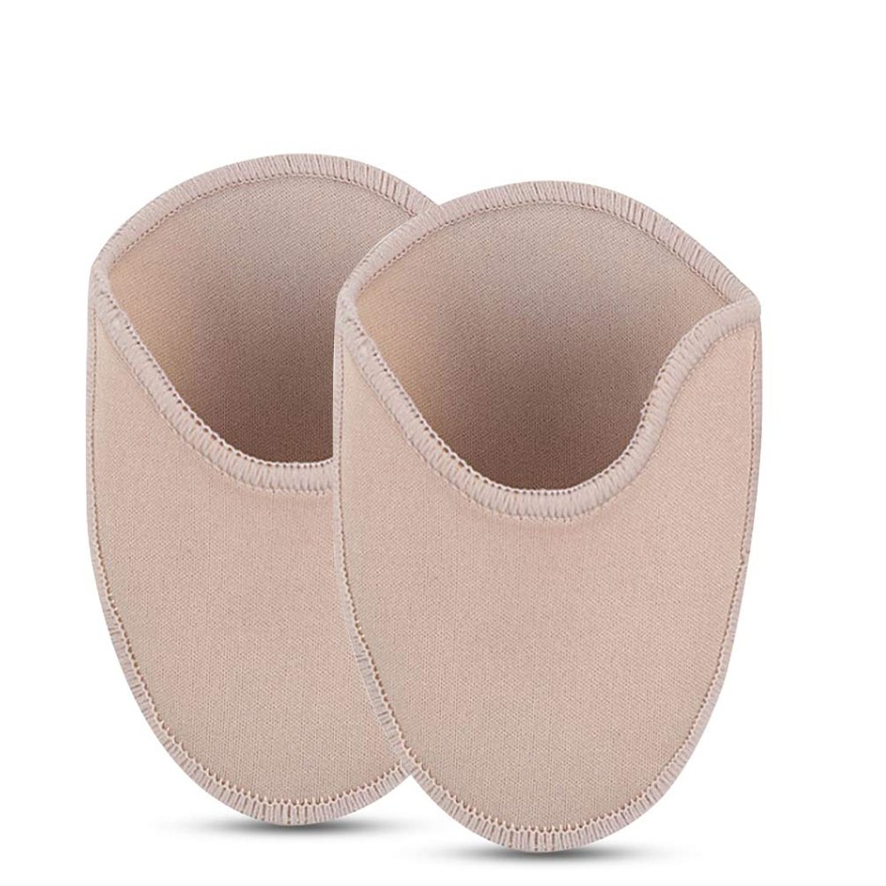 Ballet Pointe Shoe Socks Pad, Knitted Fabric Toe Cap Cover Ballet Slipper Toe Pouches Pad, Relief Forefoot Pain Point Shoes Toes Wrapped Protector Cushion Women Anti-Slip Toes Half Socks (Long)