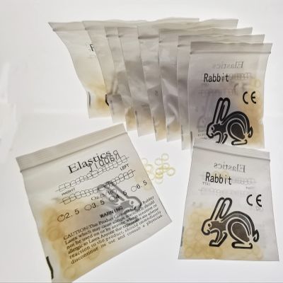 1000 Pcs Amber 3/16 Elastic Rubber Bands 2.5oz Light Force Braces Dental Orthodontic Latex Bands Dentist Great for Dreadlocks, Braids, Top Knots Free Placers