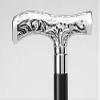 Antique Brass Walking Stick Deluxe Walking Cane Beautiful Brass Silver Handle Walking Stick for Men and Women Gift view 2