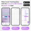 Easy@Home Digital Basal Thermometer with Large Backlight LCD Display, 1/100th Degree High Precision and Memory Recall, NOT Bluetooth Enabled,Upgraded EBT-100B-P (Purple) view 4