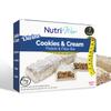 Nutriwise High Protein & Fiber Bar | Divine Cream & Cookies | 15g Protein, 5g Sugar, 17g Net Carb | Gluten-Free Low-Calorie Snack | Meal Replacement Bar | 7/Box view 1