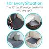 Sures Waterproof Chair Pads for Incontinence (22" x 21") - Washable, Waterproof Seat Protector - Chair Protector Seat Cover - Absorbent Pad for Bed, Seat, Car, Wheelchair & Recliner (Gray, 1 Pack) view 4