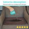 Sures Waterproof Chair Pads for Incontinence (22" x 21") - Washable, Waterproof Seat Protector - Chair Protector Seat Cover - Absorbent Pad for Bed, Seat, Car, Wheelchair & Recliner (Brown, 1 Pack) view 3