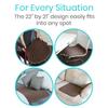 Sures Waterproof Chair Pads for Incontinence (22" x 21") - Washable, Waterproof Seat Protector - Chair Protector Seat Cover - Absorbent Pad for Bed, Seat, Car, Wheelchair & Recliner (Brown, 1 Pack) view 4