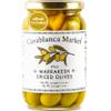 Casablanca Market Marrakesh Spiced Olives  Moroccan Colossal Green Olives  Olives Whole with Pits from Morocco - Green Olives without Pimento  Moroccan Martini Olives Gourmet Olives (10.5oz) view 1