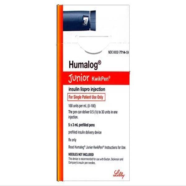 Eli Lilly HUMALOG JR KWIKPEN 100 UNITS/ML PEN INJECTOR (Pre-Filled Pen, 3 Milliliter)