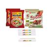 Parasite Noodle - Jjapaguri / Chapaguri (Jjapaghetti and Neoguri Combined - Oscar Parasite Ram Don Jjapaguri) + COKOYAM Chopsticks (2+2 (4 Packs)) view 1