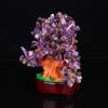 BESPORTBLE 1pc Money Tree Bonsai Prosperity Money Tree Crystal Bonsai Money Plant Bonsai Cash Cow Chinese Fortune Tree Good Fortune Tree Chakra Tree Decorations Crystal Gravel Purple Amethyst view 3