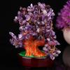 BESPORTBLE 1pc Money Tree Bonsai Prosperity Money Tree Crystal Bonsai Money Plant Bonsai Cash Cow Chinese Fortune Tree Good Fortune Tree Chakra Tree Decorations Crystal Gravel Purple Amethyst view 4