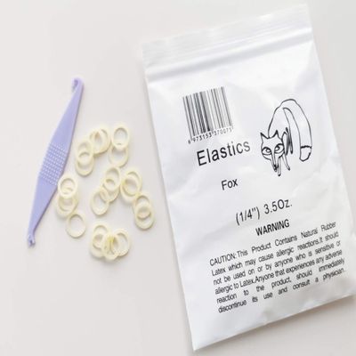 100 Pcs DentalSmile Amber 1/4 Elastic Rubber Bands Latex Braces 3.5oz MediumDental Orthodontic Latex Bands Dentist Great for Dreadlocks, Braids, Top Knots Free Placer