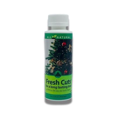 Carefree Enzymes Fresh Cuts Christmas Tree & Cut Flower Preservative | Keeps Trees Green, Needles Strong & Water Fresh | Natural Plant Food for Fresh Cut Christmas Trees, Roses, Flowers | 4 oz
