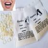 200 Pcs Amber Elastic Rubber Bands Braces 5/16 Medium Force 3.5oz Dental Orthodontic Latex Bands Dentist Great for Dreadlocks, Braids, Top Knots Free Placers view 1