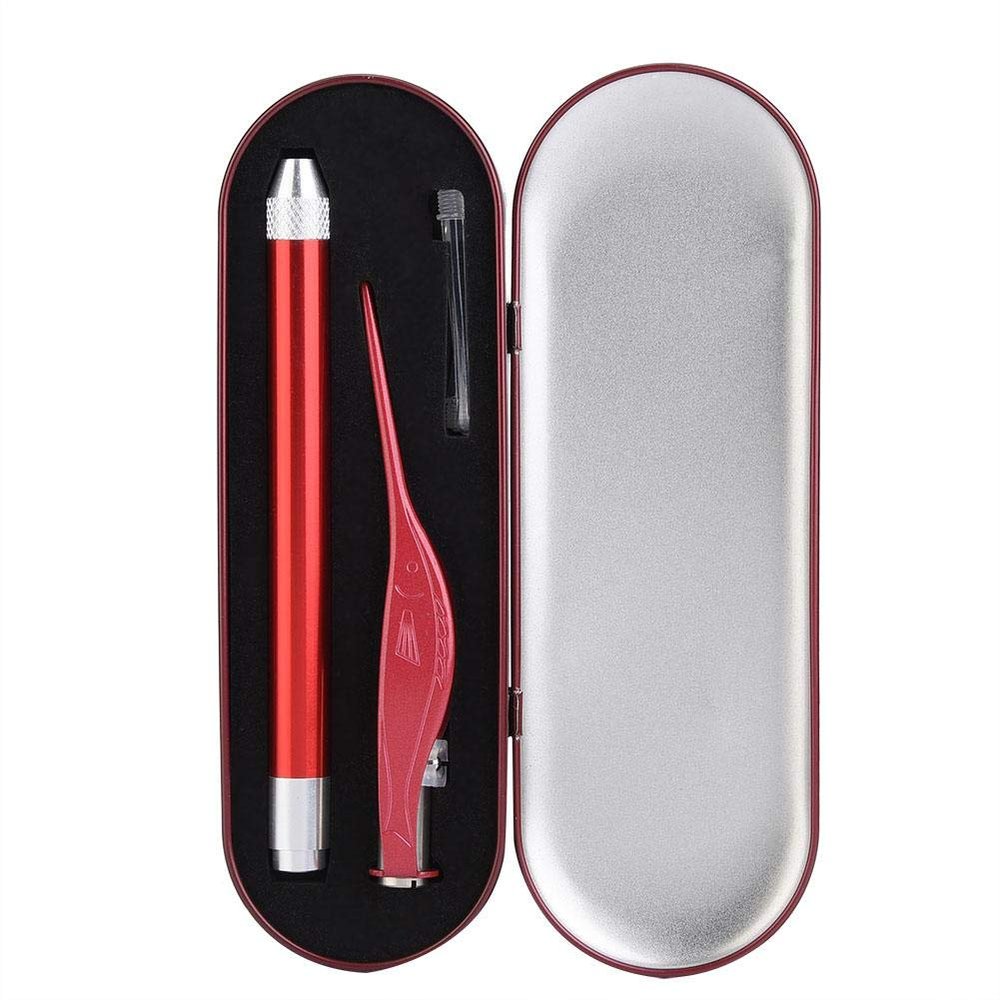 Pince Orl Baby Kid Child Set, Earwax Removal Tool Kit, Ear Pick Cleaner Kit & Tweezers Picker Safely Cleaning Ear Canal Earwax Cleaners(Red)