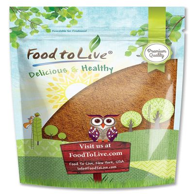 Food to Live Cacao Powder  1.5 Pounds, Raw, Unsweetened, Kosher, No Sugar, Vegan Superfood, Keto, Paleo Friendly, Sirtfood, Cocoa Powder for Baking, Smoothies, Hot Chocolate, Confectionery, Coffee