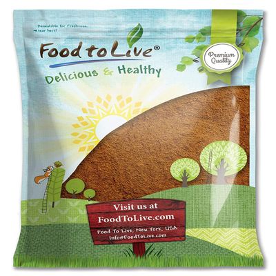 Food to Live Cacao Powder  6 Pounds, Raw, Unsweetened, Kosher, No Sugar, Vegan Superfood, Keto, Paleo Friendly, Sirtfood, Cocoa Powder for Baking, Smoothies, Hot Chocolate, Confectionery, Coffee