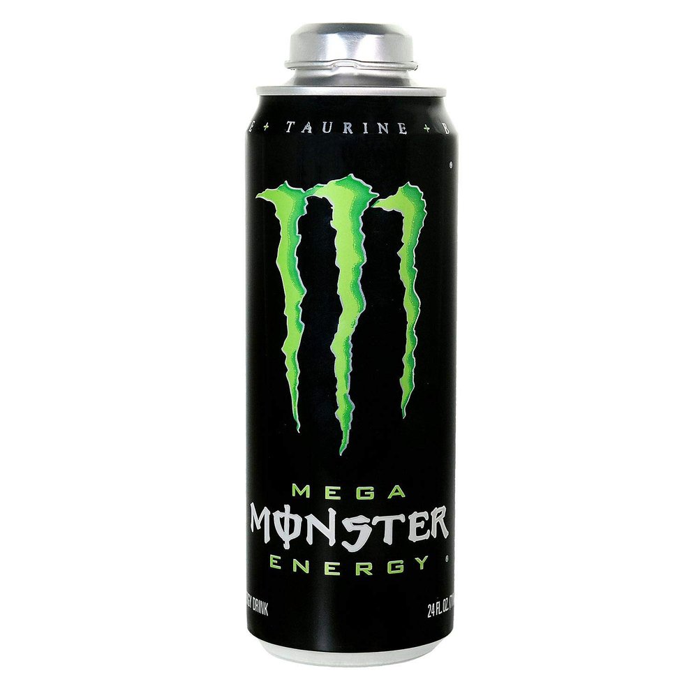 Monster Energy 24 ounce cans with Resealable Lids (Mega Monster, 12 Cans)