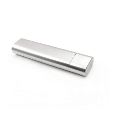 2oz Hip Flask and Cigar Tube All in One, Stainless Steel