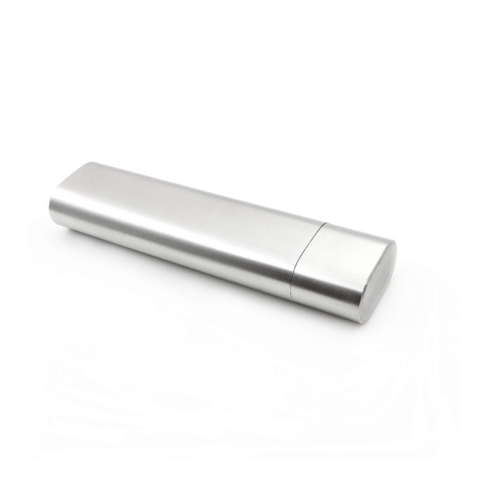 2oz Hip Flask and Cigar Tube All in One, Stainless Steel