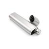 2oz Hip Flask and Cigar Tube All in One, Stainless Steel view 2