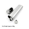 2oz Hip Flask and Cigar Tube All in One, Stainless Steel view 3