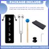 OM 136.1Hz Tuning Fork Weighted, Heart Chakra Tuning Energy Fork for Sound Healing, Meditation, Immune System and Circulatio, Silver view 2