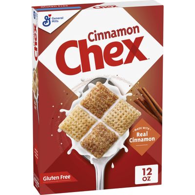Cinnamon Chex Cereal, Gluten Free Breakfast Cereal, Made with Whole Grain, 12 oz