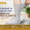 NevEND Diabetic Cotton Crew Socks Health Circulatory Physicians Approved Mens Womens Grey 12 Pairs 9-11 view 2