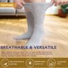 NevEND Diabetic Cotton Crew Socks Health Circulatory Physicians Approved Mens Womens Grey 12 Pairs 9-11 view 3