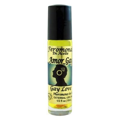 6 PIECES BRYBRADAN GAY LOVE/AMOR GAY PHEROMONE OIL/ROLL-ON BOTTLE 1/3 OZ 10 ML