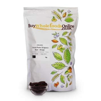Buy Whole Foods Organic Cacao Paste (Liquor) Raw - Drops (1kg)