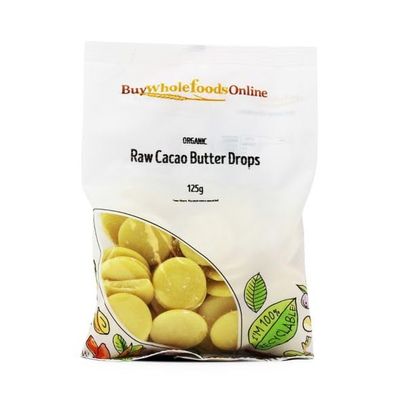 Buy Whole Foods Organic Raw Cacao Butter Drops (125g)