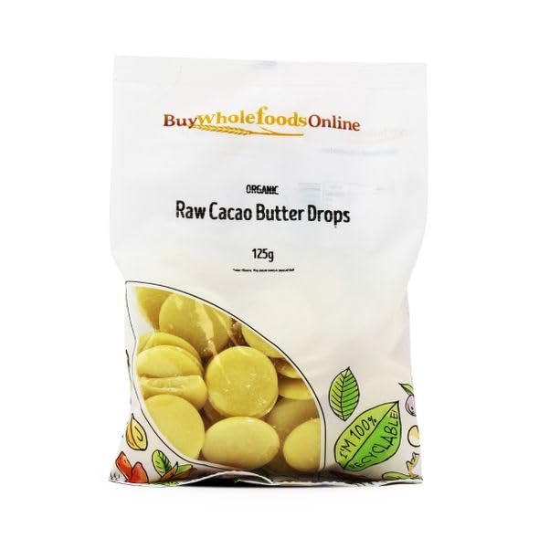 Buy Whole Foods Organic Raw Cacao Butter Drops (125g)