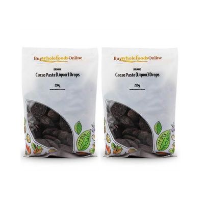 Buy Whole Foods Organic Cacao Paste (Liquor) Raw - Drops (500g)