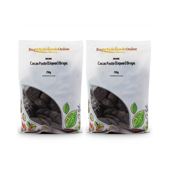 Buy Whole Foods Organic Cacao Paste (Liquor) Raw - Drops (500g)