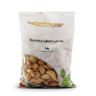 Buy Whole Foods Cashew Nuts Whole, Roasted & Salted (250g)