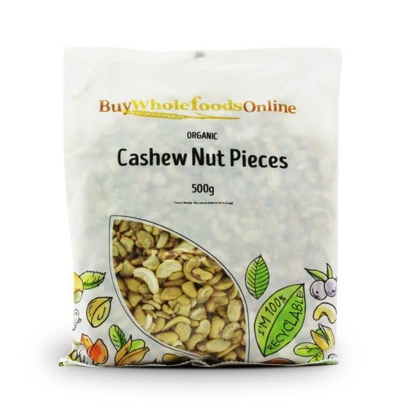 Buy Whole Foods Organic Cashew Nut Pieces (500g)