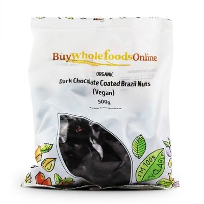 Buy Whole Foods Organic Dark Chocolate Coated Brazil Nuts (500g)