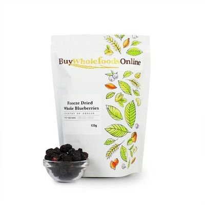 Buy Whole Foods Freeze Dried Whole Blueberries (125g)