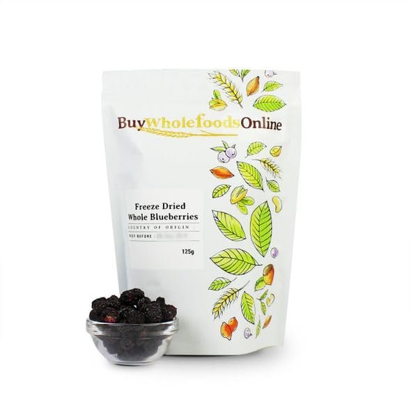 Buy Whole Foods Freeze Dried Whole Blueberries (125g)