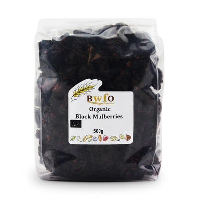 Buy Whole Foods Organic Black Mulberries (500g)